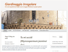 Tablet Screenshot of giardinaggioirregolare.com
